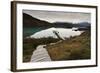 Steps to Boatdock and Reflections in Lago Pehoe-Eleanor-Framed Photographic Print