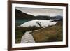 Steps to Boatdock and Reflections in Lago Pehoe-Eleanor-Framed Photographic Print