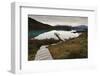 Steps to Boatdock and Reflections in Lago Pehoe-Eleanor-Framed Photographic Print