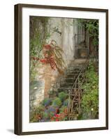 Steps to La Forge Home, Burgundy, France-Lisa S. Engelbrecht-Framed Photographic Print