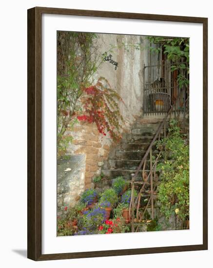 Steps to La Forge Home, Burgundy, France-Lisa S. Engelbrecht-Framed Photographic Print