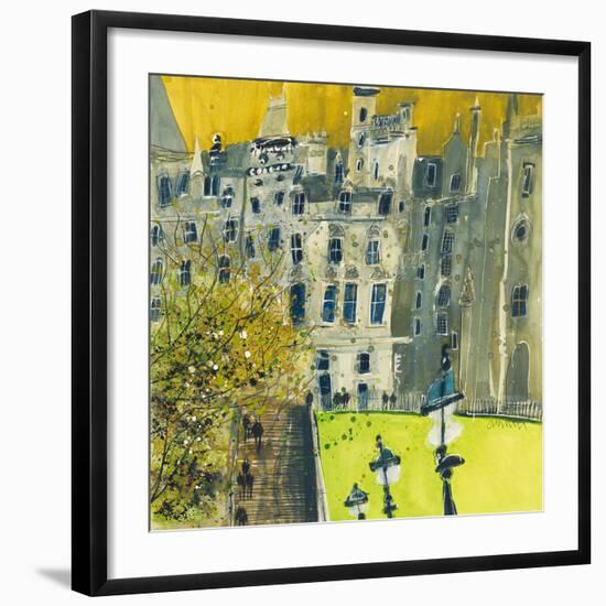 Steps to Market Street, Edinburgh-Susan Brown-Framed Giclee Print