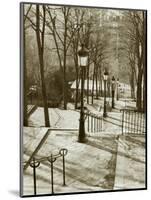 Steps to Montmartre, Paris, France-Walter Bibikow-Mounted Photographic Print