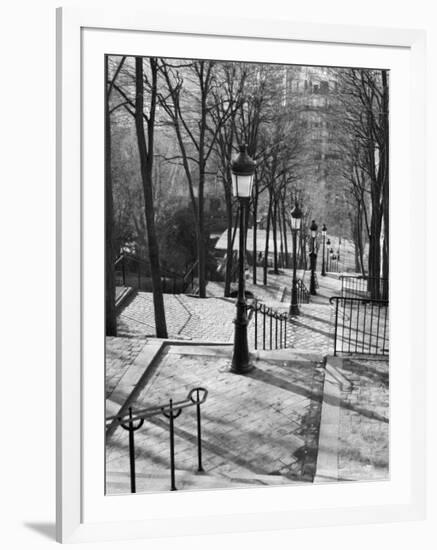 Steps to Montmartre, Paris, France-Walter Bibikow-Framed Photographic Print