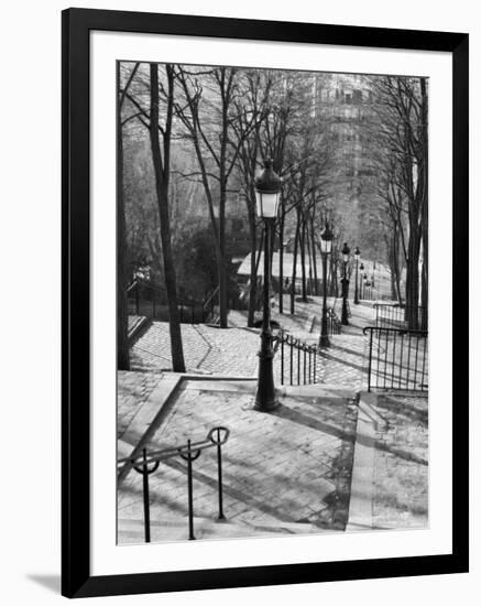 Steps to Montmartre, Paris, France-Walter Bibikow-Framed Photographic Print