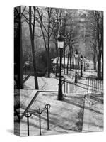 Steps to Montmartre, Paris, France-Walter Bibikow-Stretched Canvas