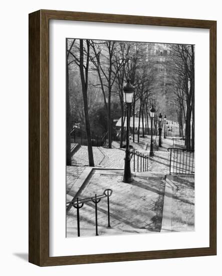 Steps to Montmartre, Paris, France-Walter Bibikow-Framed Photographic Print