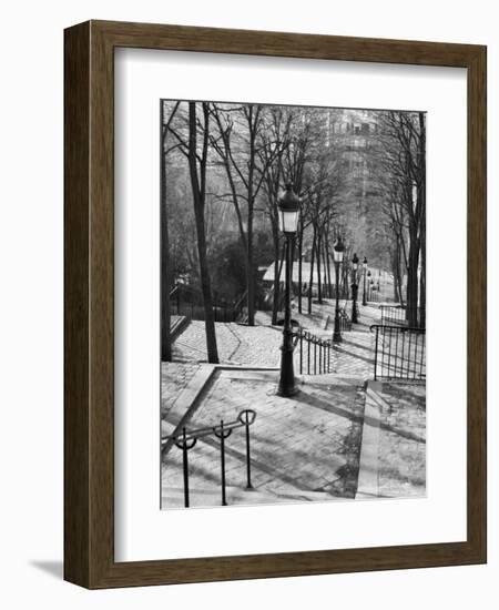 Steps to Montmartre, Paris, France-Walter Bibikow-Framed Photographic Print