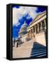 Steps to Senate Chambers at US Capitol Building, Washington DC, USA-null-Framed Stretched Canvas