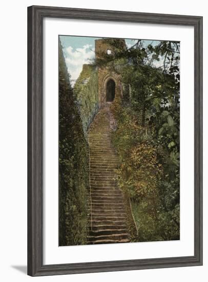 Steps to the Keep, Carisbrooke Castle-null-Framed Photographic Print