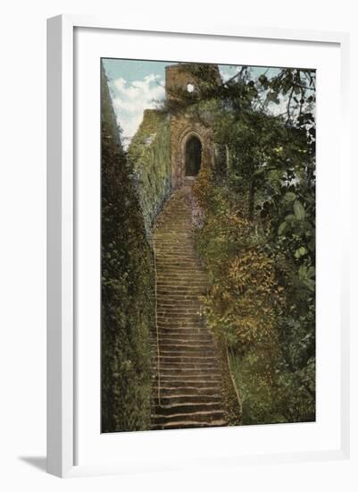 Steps to the Keep, Carisbrooke Castle-null-Framed Photographic Print