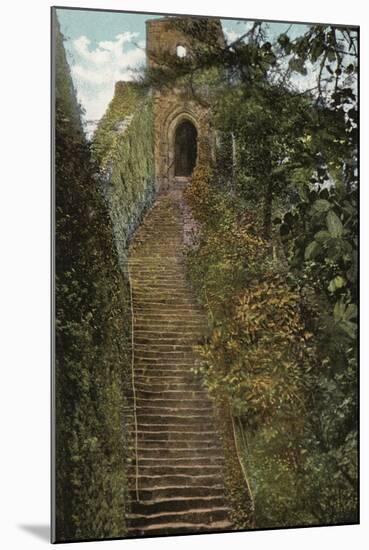 Steps to the Keep, Carisbrooke Castle-null-Mounted Photographic Print