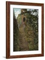 Steps to the Keep, Carisbrooke Castle-null-Framed Photographic Print