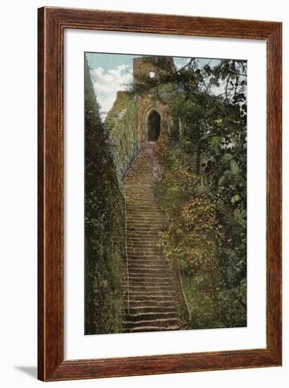 Steps to the Keep, Carisbrooke Castle-null-Framed Photographic Print