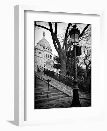 Steps to the Place du Sacré Cœur - Montmartre - Paris - France-Philippe Hugonnard-Framed Photographic Print