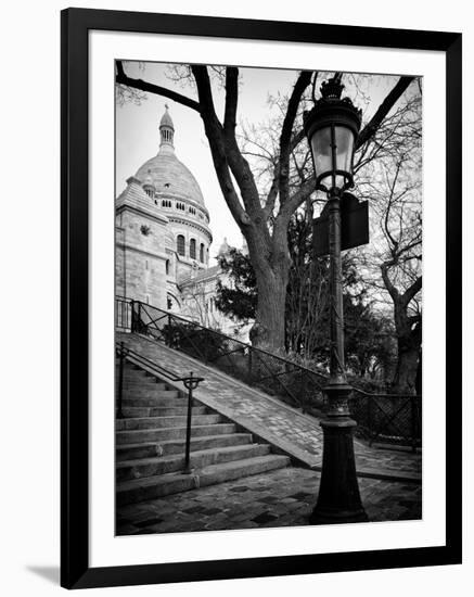 Steps to the Place du Sacré Cœur - Montmartre - Paris - France-Philippe Hugonnard-Framed Photographic Print