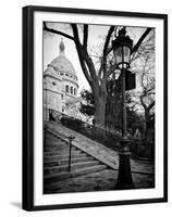 Steps to the Place du Sacré Cœur - Montmartre - Paris - France-Philippe Hugonnard-Framed Premium Photographic Print