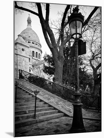 Steps to the Place du Sacré Cœur - Montmartre - Paris - France-Philippe Hugonnard-Mounted Premium Photographic Print