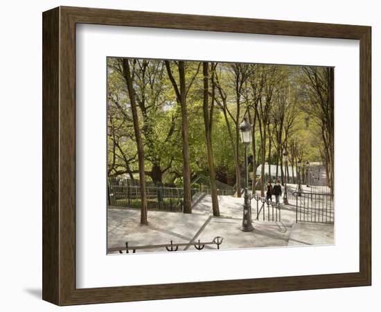 Steps Up to Montmartre, Paris, France-Jon Arnold-Framed Photographic Print