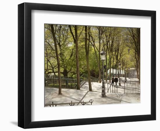 Steps Up to Montmartre, Paris, France-Jon Arnold-Framed Photographic Print