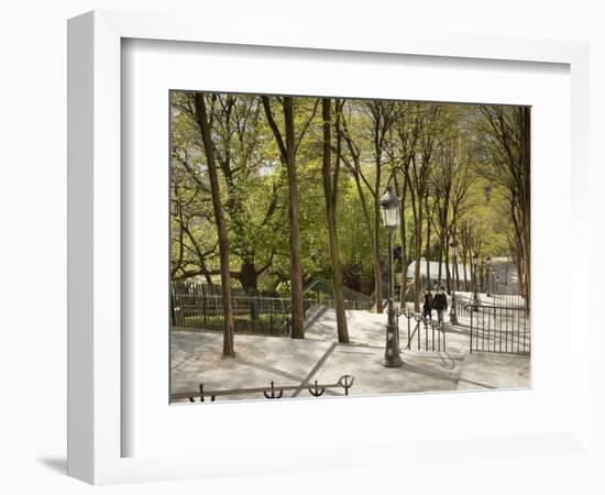 Steps Up to Montmartre, Paris, France-Jon Arnold-Framed Photographic Print