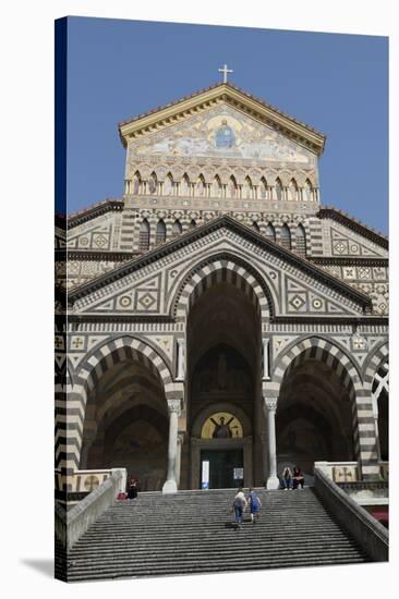 Steps Up to the Duomo Cattedrale Sant' Andrea in Amalfi-Martin Child-Stretched Canvas