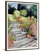 Steps up to the Garden,2014-Joan Thewsey-Framed Premium Giclee Print