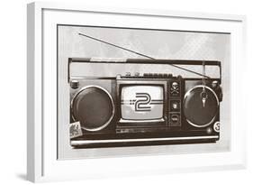 Stereo Broadcast-Hidden Moves-Framed Art Print