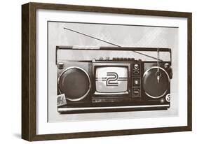 Stereo Broadcast-Hidden Moves-Framed Art Print