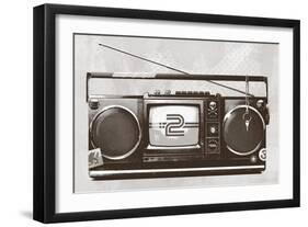 Stereo Broadcast-Hidden Moves-Framed Art Print