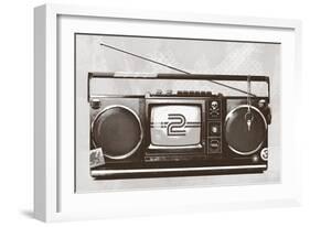 Stereo Broadcast-Hidden Moves-Framed Art Print