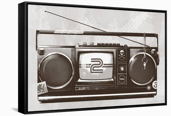 Stereo Broadcast-Hidden Moves-Framed Stretched Canvas