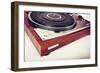 Stereo Turntable Vinyl Record Player Analog Retro Vintage Angle View-Viktorus-Framed Photographic Print