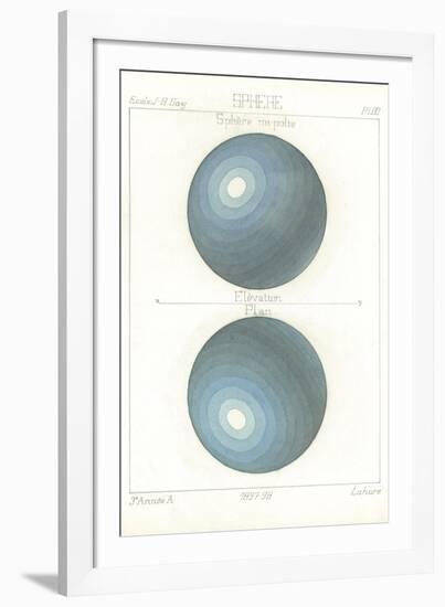 Stereographic Projection-Stephanie Monahan-Framed Giclee Print