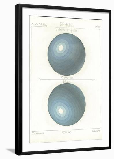 Stereographic Projection-Stephanie Monahan-Framed Giclee Print