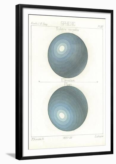 Stereographic Projection-Stephanie Monahan-Framed Giclee Print