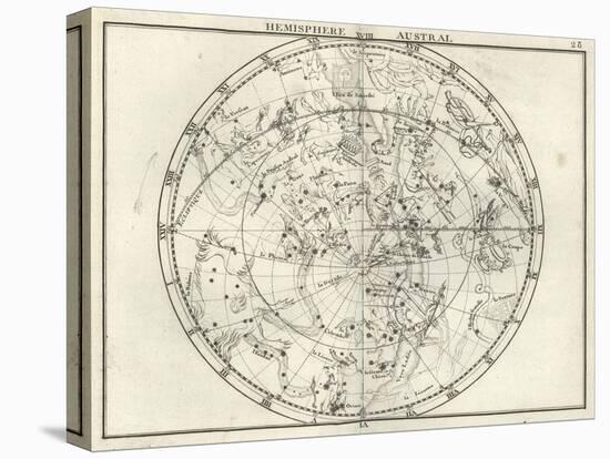 Stereographic Southern Hemisphere, 1687-Science Source-Stretched Canvas