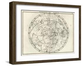 Stereographic Southern Hemisphere, 1687-Science Source-Framed Giclee Print