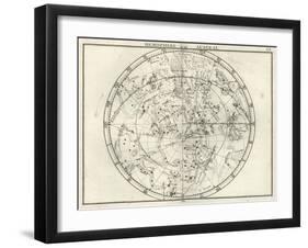 Stereographic Southern Hemisphere, 1687-Science Source-Framed Giclee Print