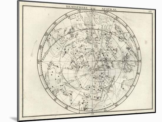 Stereographic Southern Hemisphere, 1687-Science Source-Mounted Giclee Print