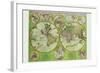Stereographic World Map with Insets of Polar Projections-Vincenzo Coronelli-Framed Art Print