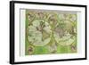 Stereographic World Map with Insets of Polar Projections-Vincenzo Coronelli-Framed Art Print