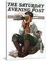 "Stereopticon" or "Sphinx" Saturday Evening Post Cover, January 14,1922-Norman Rockwell-Stretched Canvas