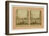 Stereoscopic card of the original cast of 'Guillaume Tell' by Gioachino Rossini, 1860s (photo)-French Photographer-Framed Giclee Print