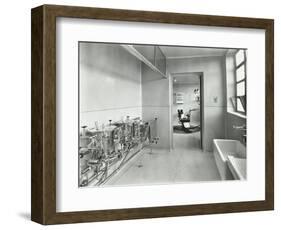 Sterilizing and Dental Theatre, Saint Ebbas Hospital, Surrey, 1938-null-Framed Photographic Print