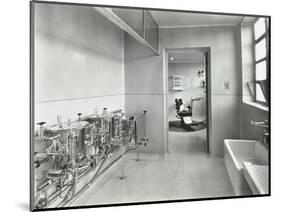 Sterilizing and Dental Theatre, Saint Ebbas Hospital, Surrey, 1938-null-Mounted Photographic Print