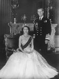 HM Queen Elizabeth II at Buckingham Palace, 12th March 1953-Sterling Henry Nahum Baron-Framed Photographic Print