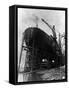 Stern of Ocean Liner Queen Elizabeth-null-Framed Stretched Canvas