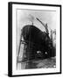 Stern of Ocean Liner Queen Elizabeth-null-Framed Photographic Print