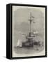 Stern View of HMS Thunderer-Edwin Weedon-Framed Stretched Canvas